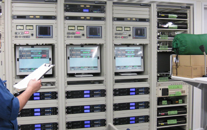 放送局向け放送システムの検査